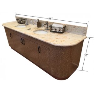 Double Sink Cabinet- Model # SINK-150 (Call before you buy for shipping information and cost)