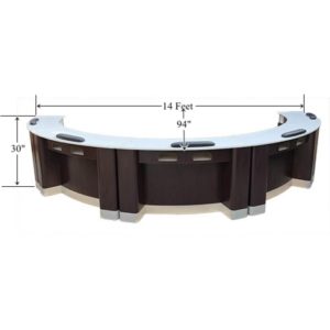 Half Moon Shape-Manicure Table-Model # NT-0223 (Call before you buy for shipping information and cost)