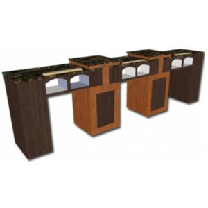 Triple Manicure Table-Model # Triple Luxe (Call before you buy for shipping information and cost)