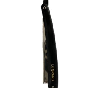 Leopard Handle Straight Edge Barber Razor Folding Shaving Knife