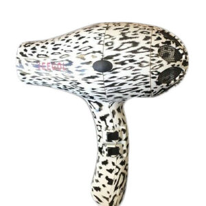 JEEGOL black & white Cheetah Pattern hair dryer